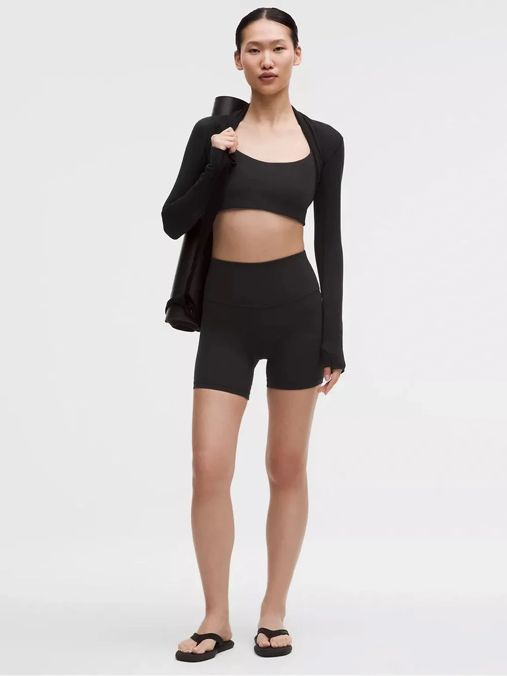 lululemon align nulu Black High-Waist Bike Shorts